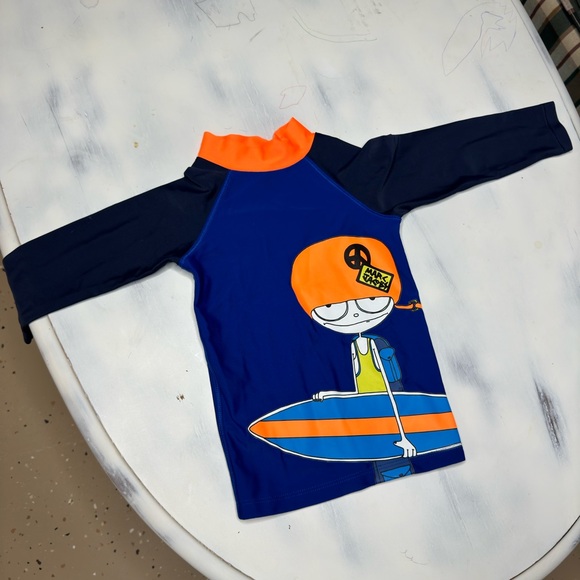 Unisex Little Marc Jacobs Long Sleeve Rash Guard Swim Top - Picture 2 of 4